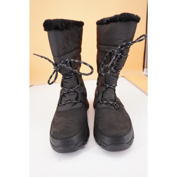 Timberland Jenness Pull-On Waterproof Snow Boot size 8 Black Women New Faux Fur - Picture 4 of 10